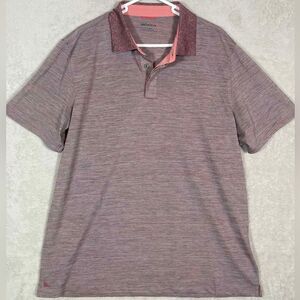 Untuckit Hannifer Heathered Performance Polo Shirt Short‎ Sleeve Wicking Mens XL